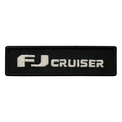 FJ Cruiser Black Name Tape Patch - GZila Designs