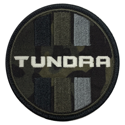 Tundra Black Camo Circle Patch - GZila Designs