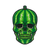 Watermelon Skull