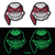 Ninja Skull Raph Patches 🐢