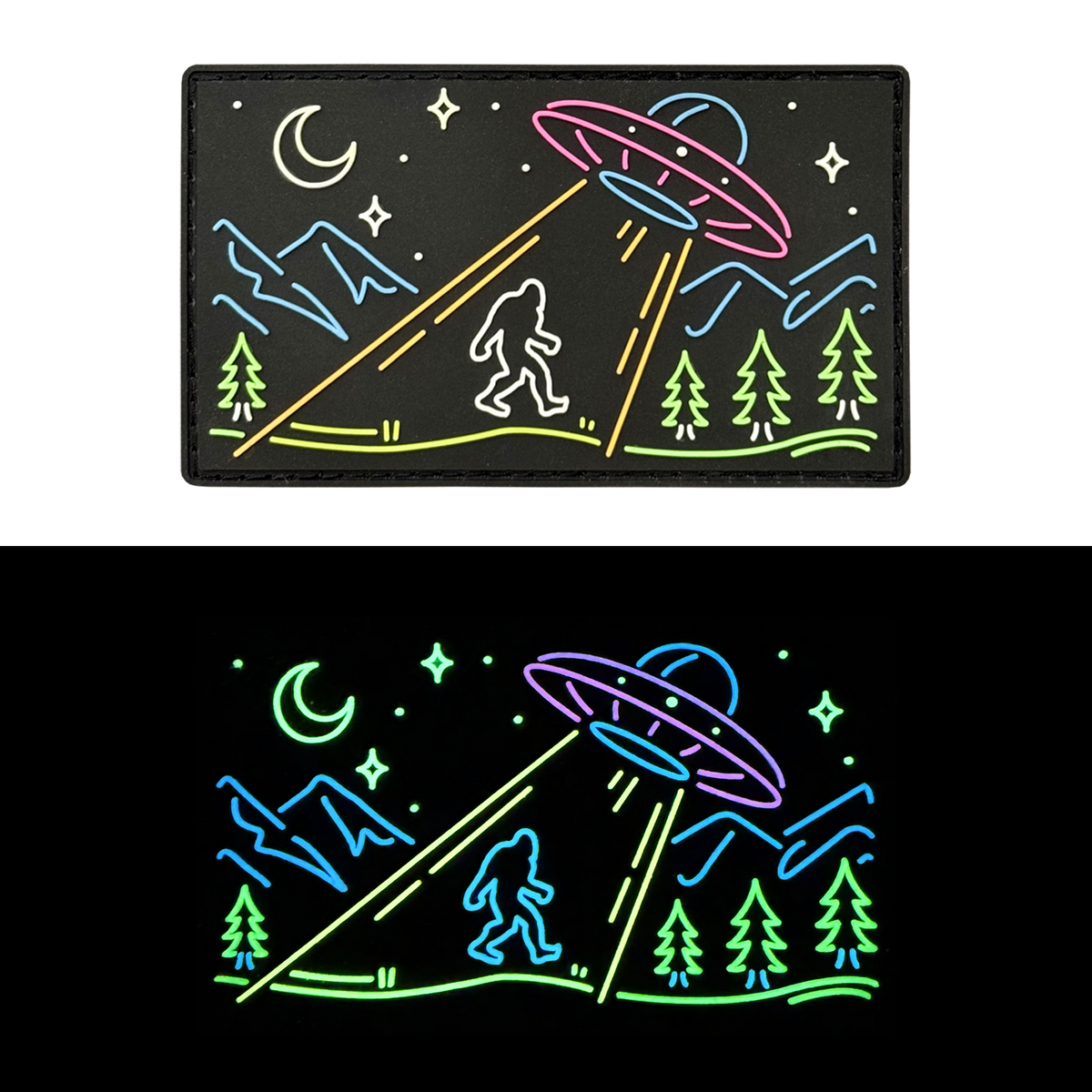 Neon Bigfoot Abduction 🛸