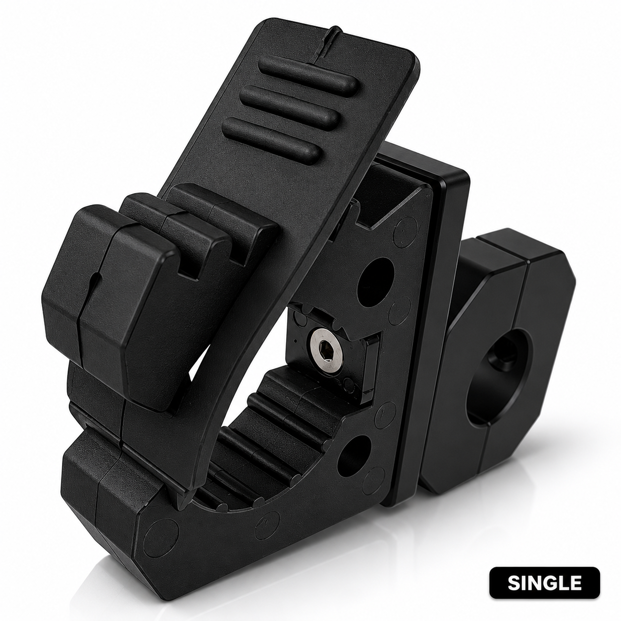 Single Tool Tubular Clamp Mount for Shovels and Trail Tools