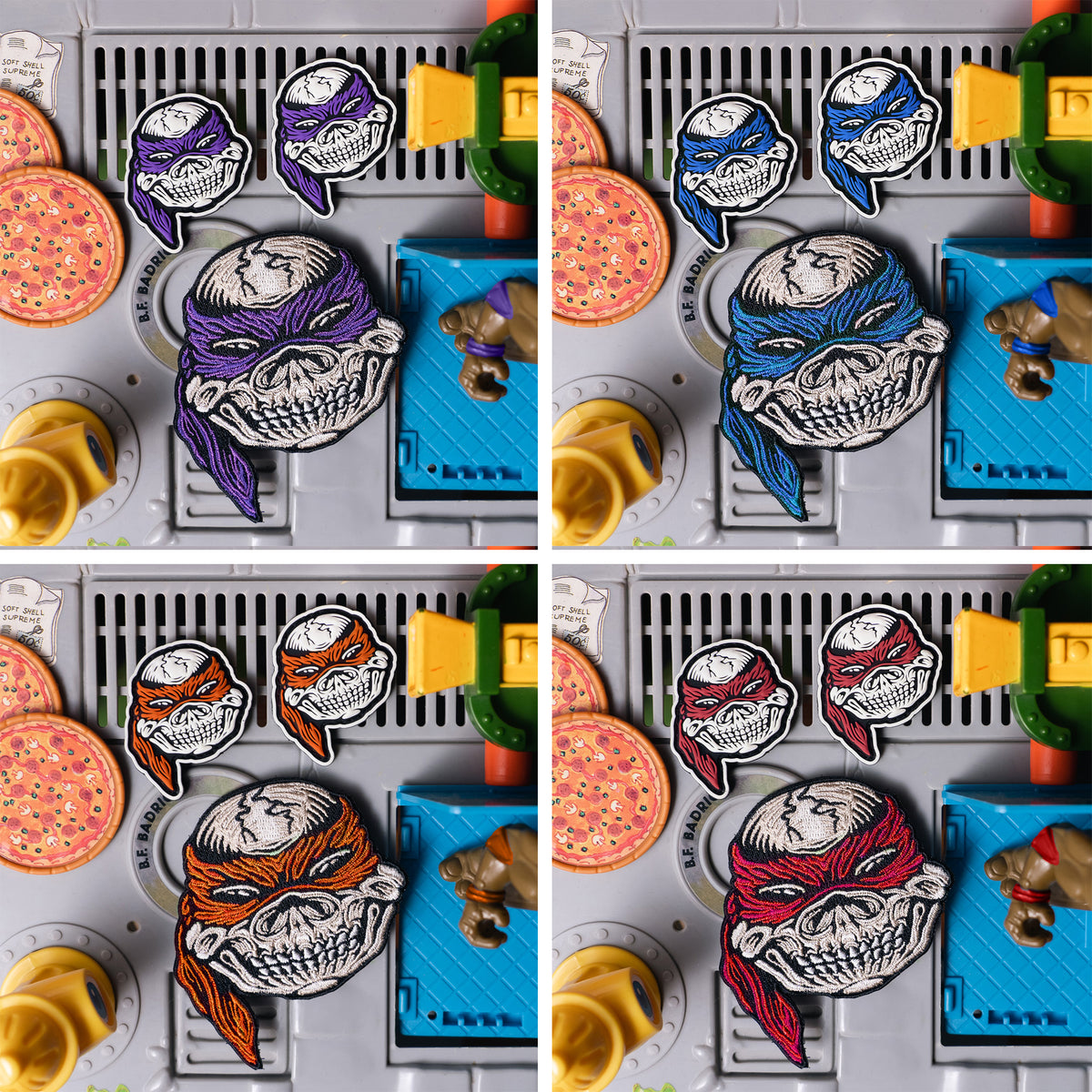 Ninja Skull Bundle Patches 🐢