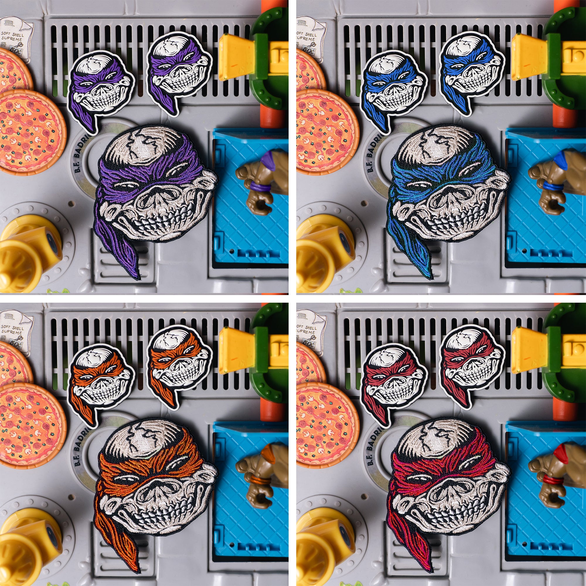 Ninja Skull Bundle Patches 🐢