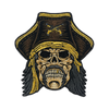 Bartholomew Roberts Pirate Skull Patch - GZila Designs