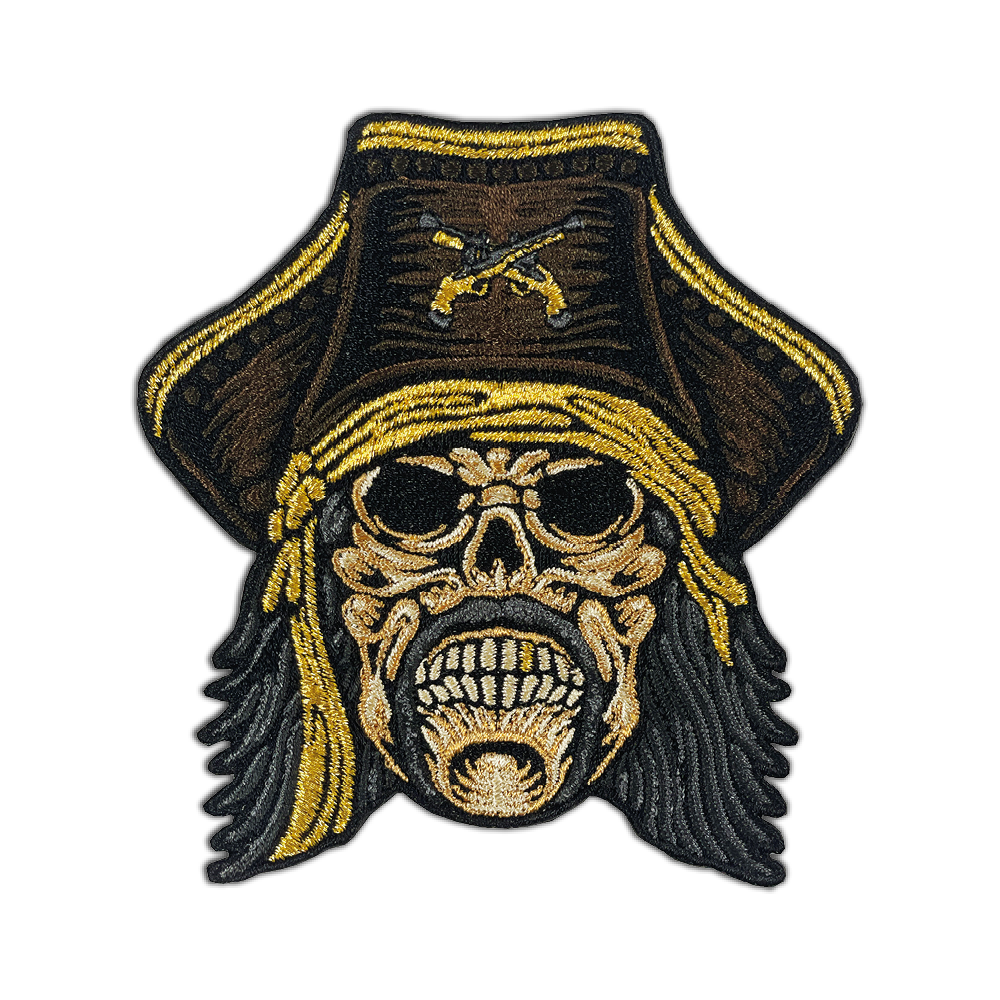 Bartholomew Roberts Pirate Skull Patch - GZila Designs