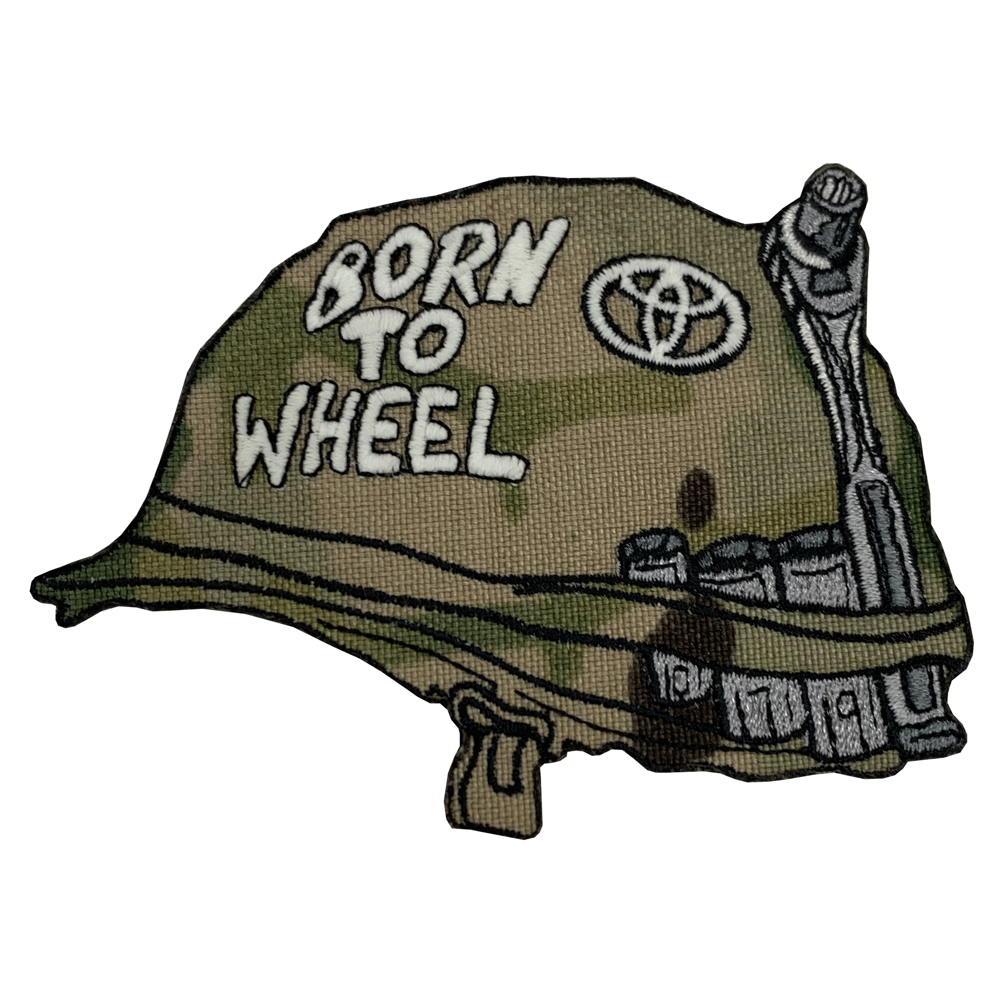 Born to Wheel Classic Patch - GZila Designs