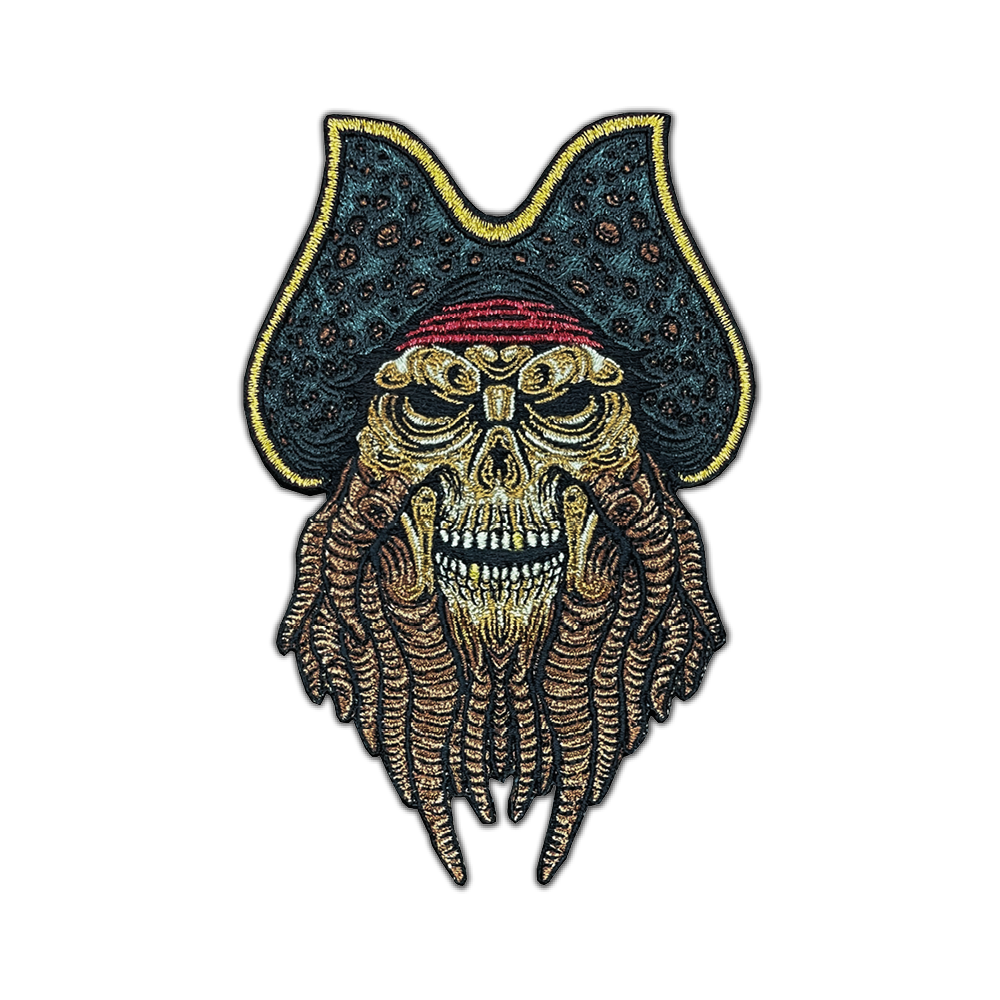 Davy Jones Pirate Skull Patch - GZila Designs