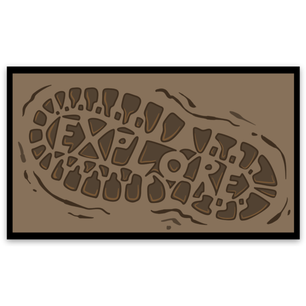 Explore v.Shoe Sticker - GZila Designs