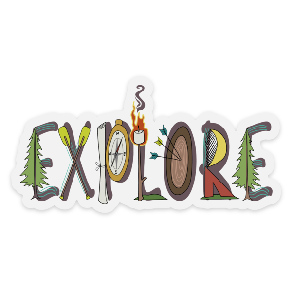 Explore v.Word Sticker - GZila Designs