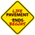 Pavement Ends / Life Begins Sticker - GZila Designs