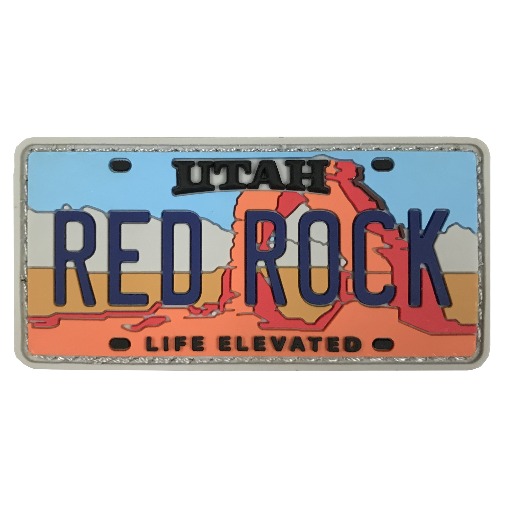 GZila Designs | Red Rock License Plate Patch | Order today!