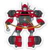 Robot Tacoma Sticker - GZila Designs