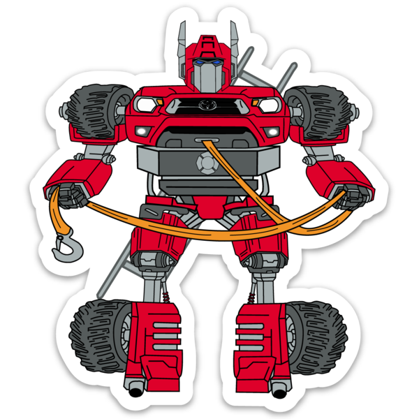 Robot Tacoma Sticker - GZila Designs