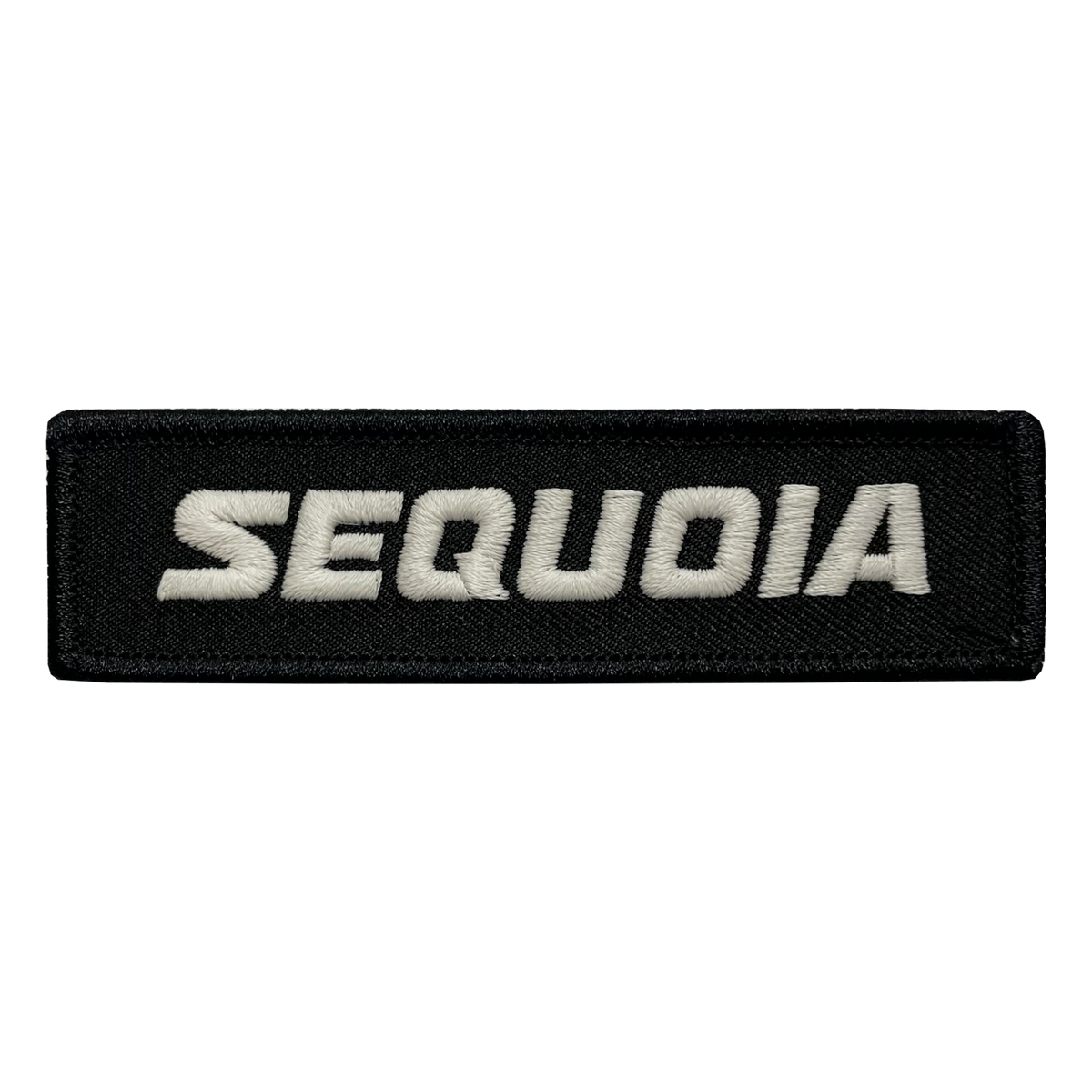 Sequoia Black Name Tape Patch - GZila Designs