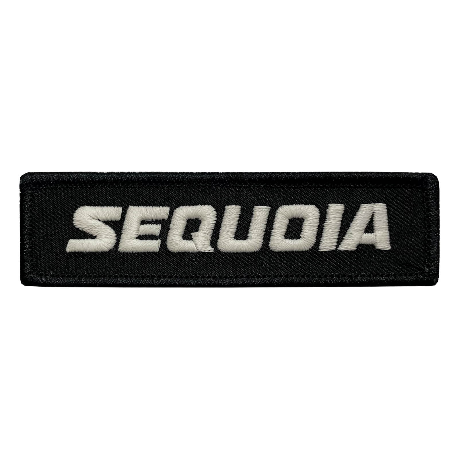 Sequoia Black Name Tape Patch - GZila Designs