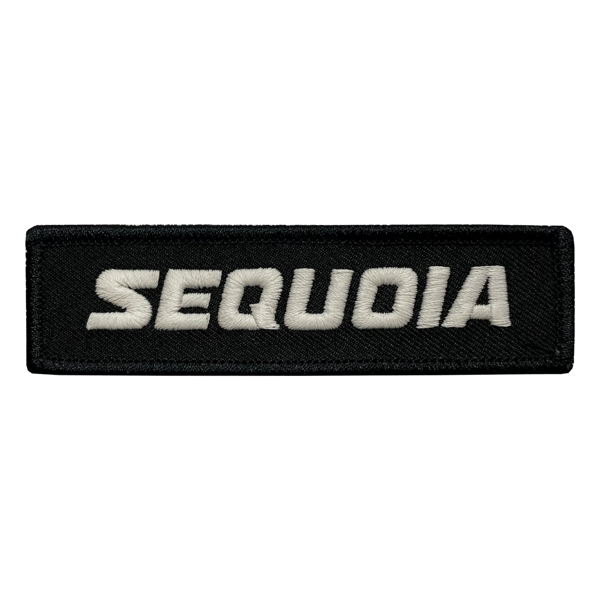 Sequoia Black Name Tape Patch - GZila Designs
