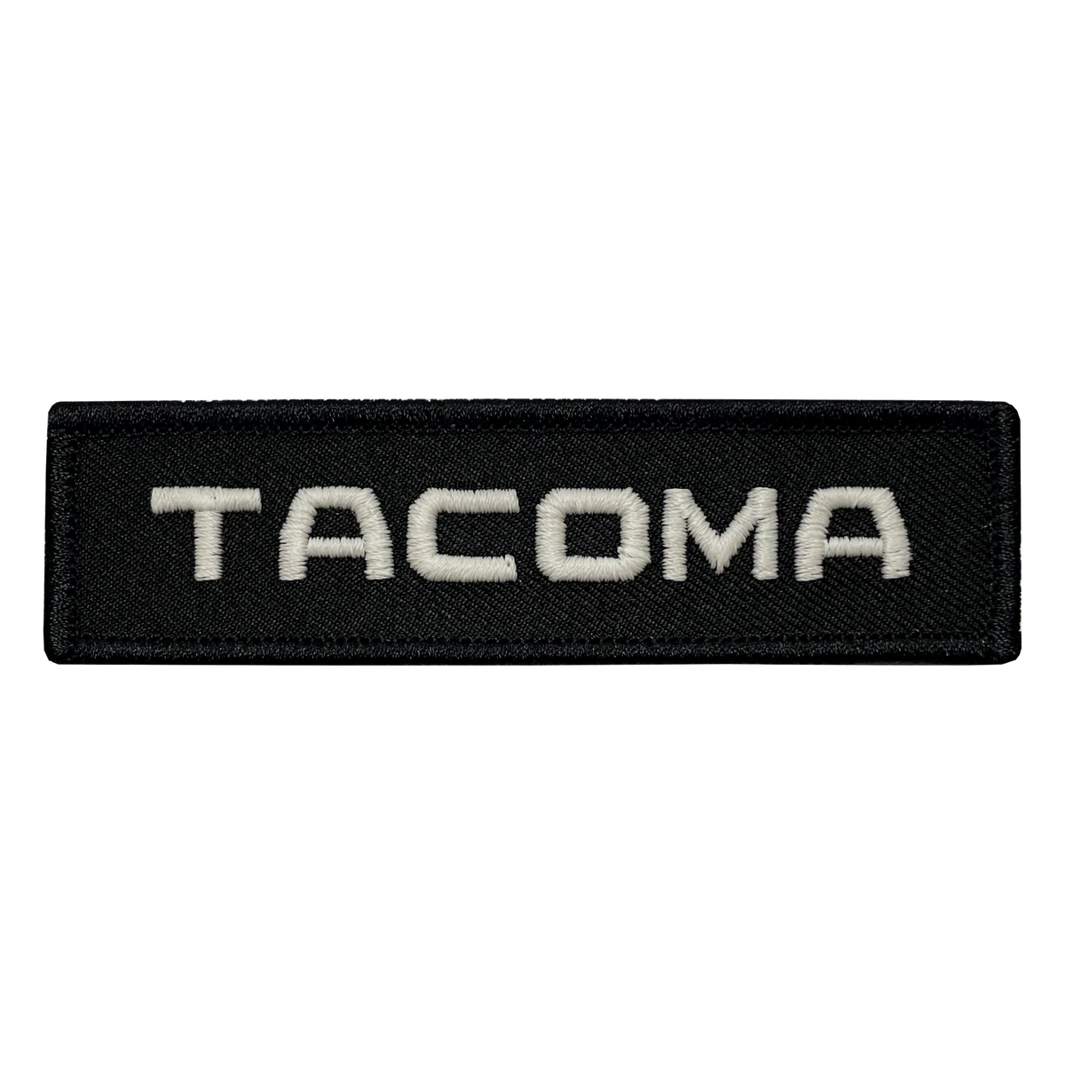 Tacoma Black Name Tape Patch - GZila Designs