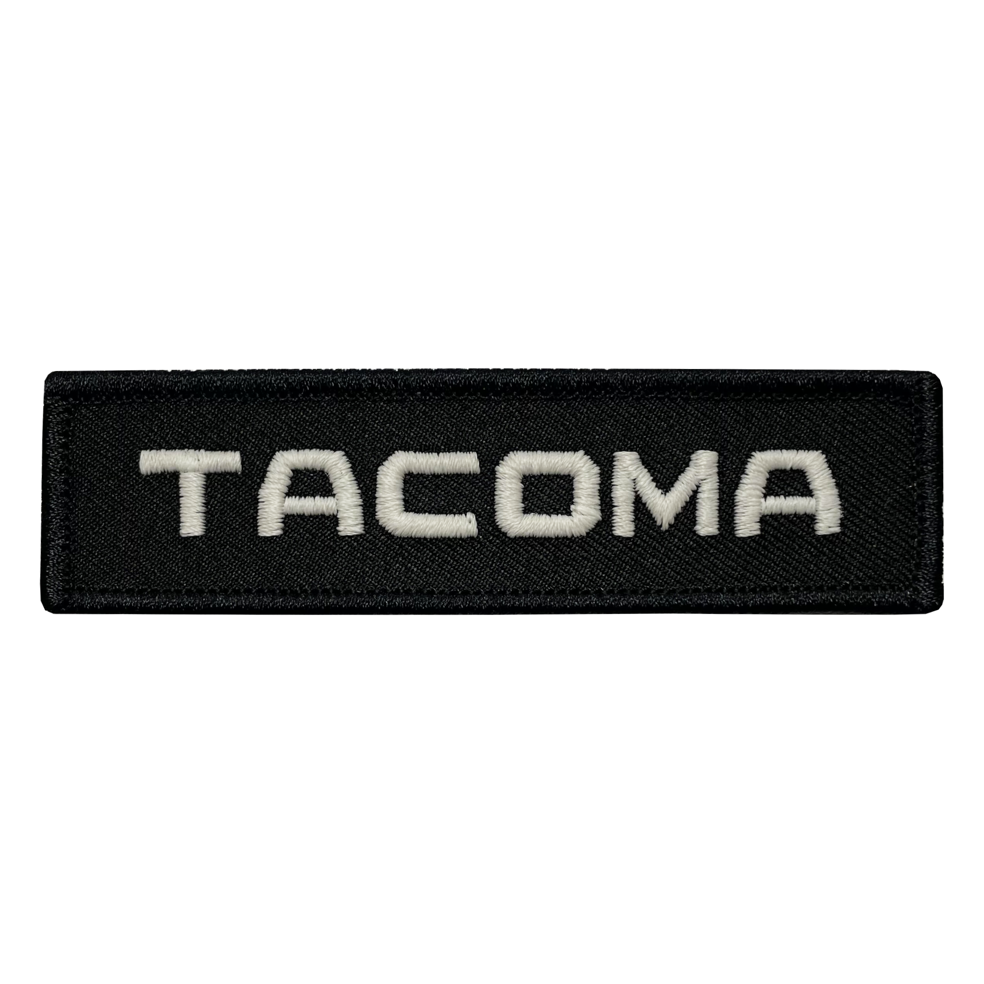 Tacoma Black Name Tape Patch - GZila Designs