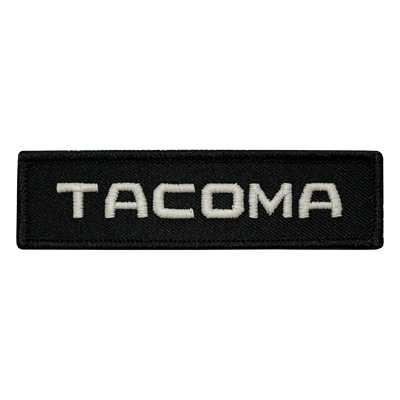 Tacoma Black Name Tape Patch - GZila Designs