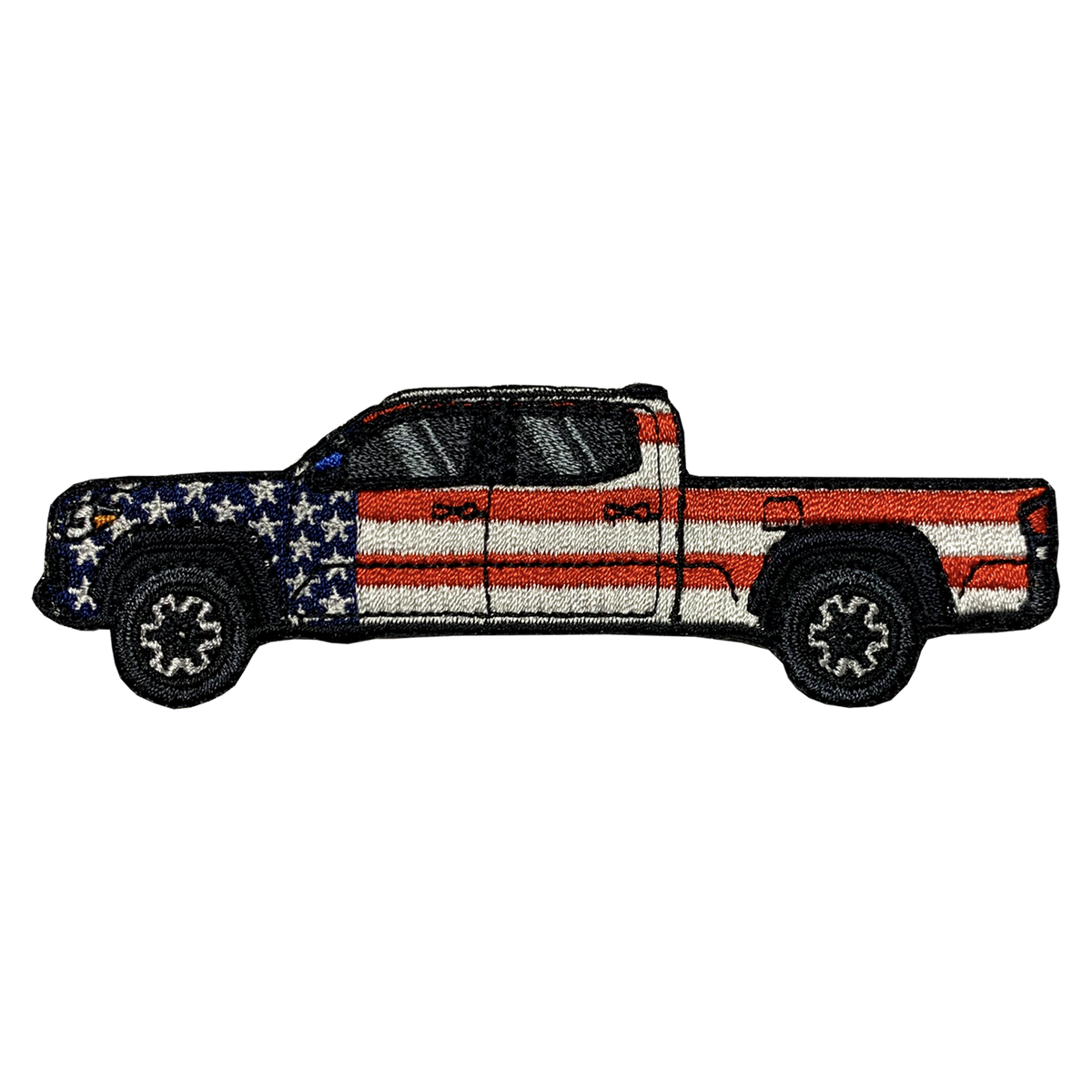 Tacoma Double Cab Long Bed Patriotic Patch - GZila Designs