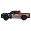 Tacoma Double Cab Short Bed Patriotic Patch - GZila Designs