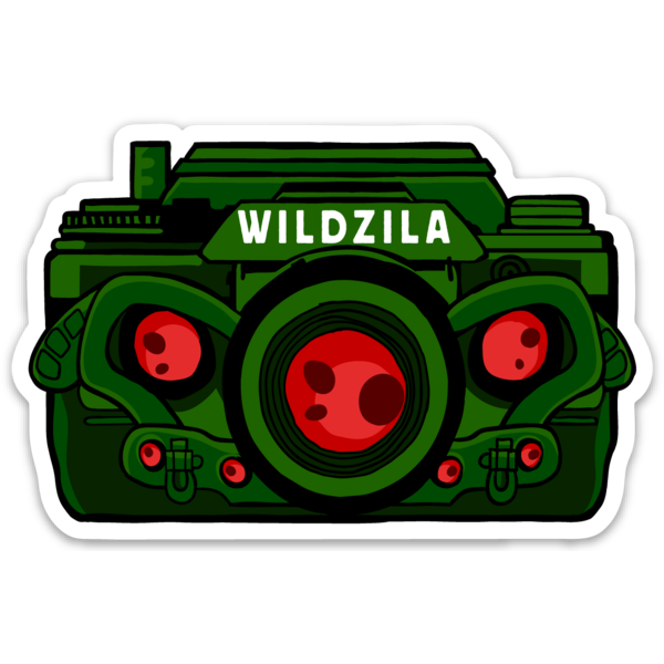 WildZila v2 Sticker - GZila Designs