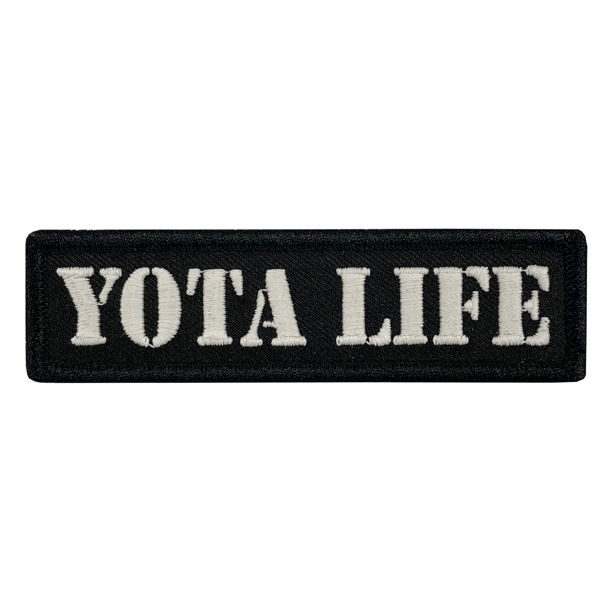 Yota Life Black Name Tape Patch - GZila Designs